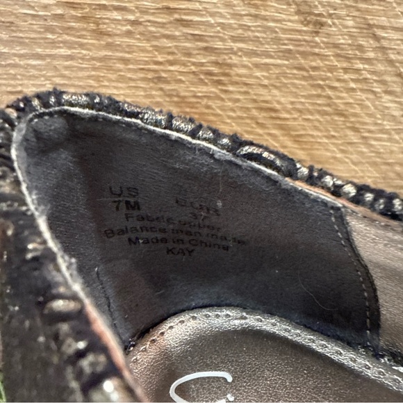 Circus by Sam Edelman Black and Silver Patterned Heels Kay Mary Jane - Picture 9 of 10